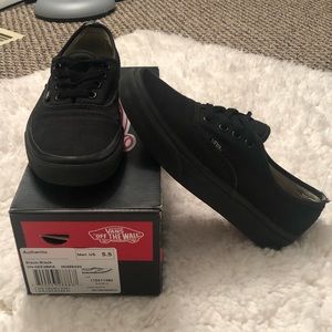 Black Authentic Vans